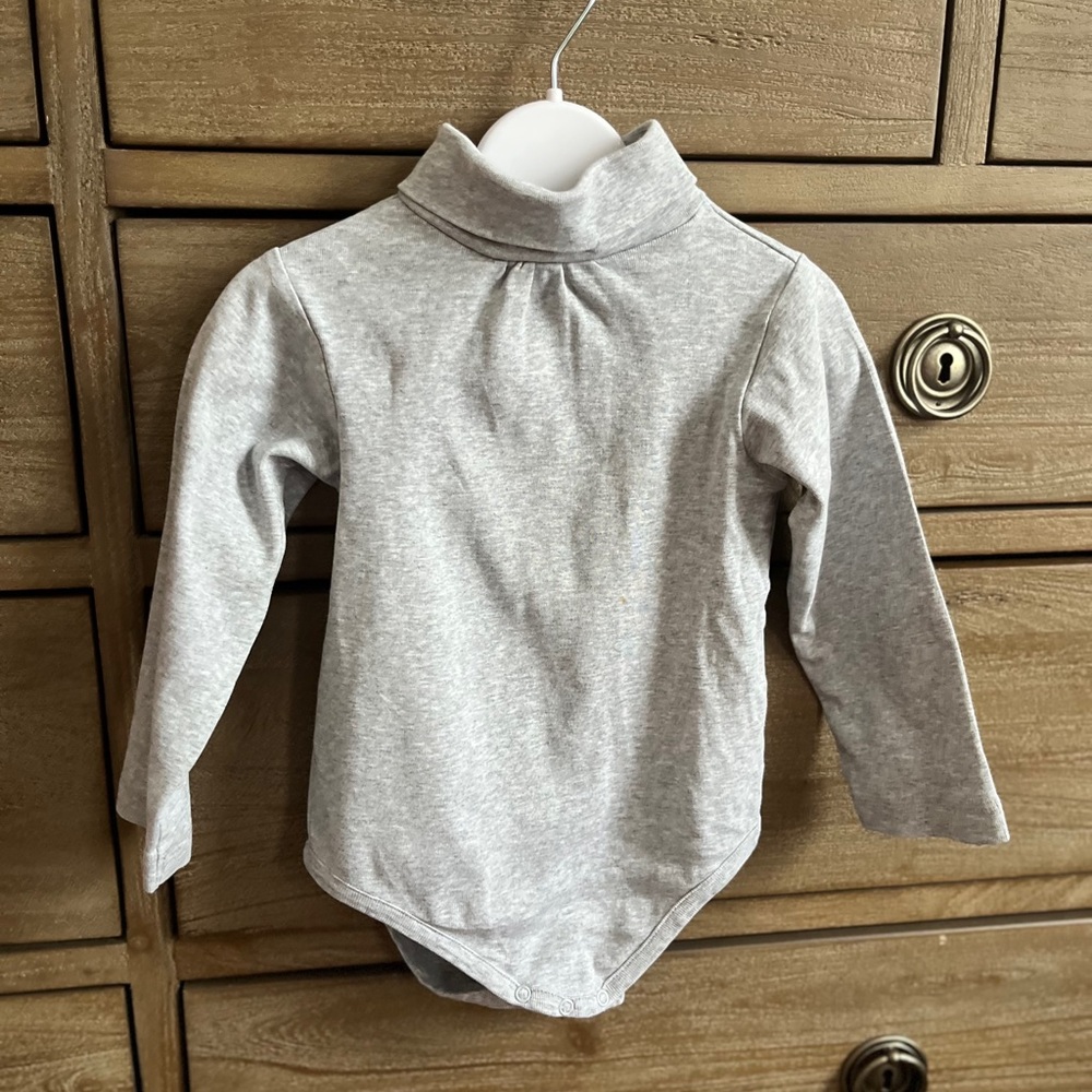 Jacadi Toddler Gray Long Sleeve Bodysuit - 23 months
